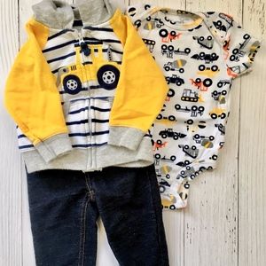 3 Piece Boys Jacket Set